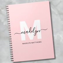 Personlig Rosa Monogram för Tjej