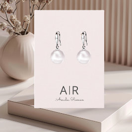 Personlig Rosa Monogram Visitkort