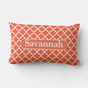 Personlig Rosa Moroccan Tile Pillow Lumbarkudde