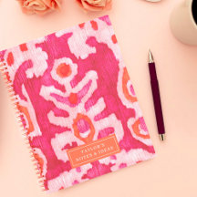 Personlig Rosa & Orange Tribal Ikat