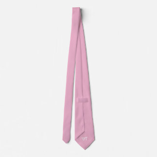 Personlig rosa pärlbröllop för brudgummen slips