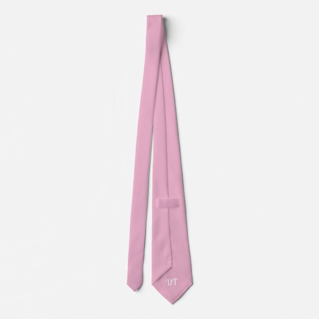 Personlig Rosa Pearl Bröllop Groom Slips (Baksida)