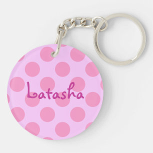Personlig Rosa Polka-prickad