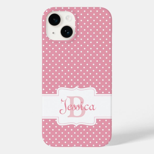 Personlig Rosa Polka-punkt (Baksida)