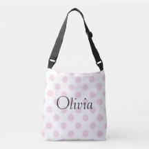 Personlig Rosa Polkadot Ditt namntypografi
