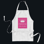 Personlig rosa prinsessan krona apron för kvinnor förkläde<br><div class="desc">Personlig rosa prinsessan krona apron för kvinnor. Elegant matlagningsgåva till henne. mamma,  mor,  flickvän,  vän,  hustru,  moster,  mormor,  syster etc. Anpassningsbarnas bakgrund färg. Finare-typografi för namn. BBQ/Baking-plattor i standardvita,  khaki beige eller gult.</div>