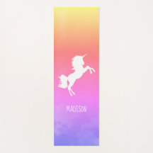 Personlig Rosa Rainbow Clouds Unicorn