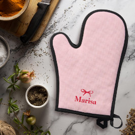 Personlig Rosa & Red Bow Namn