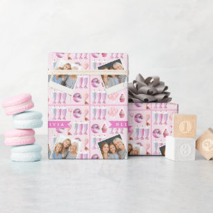 Personlig Rosa Retro Milkshake Söt Coquette Presentpapper