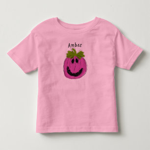 Personlig Rosa Småbarn Halloween T-Shirt