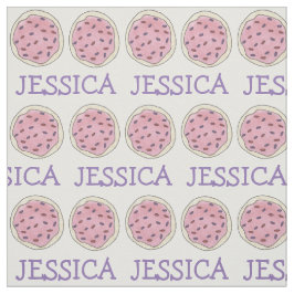 Personlig Rosa Sugar Cookie w/ Sprinkles Fabric Tyg