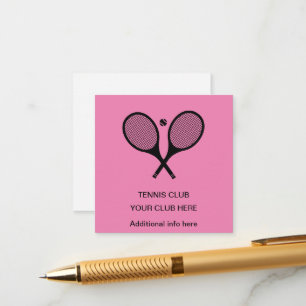 Personlig Rosa Tennis Racket Tilläggskort