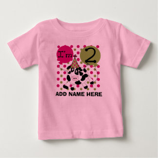Personlig Rosa Tshirt 2:a födelsedag Tröja