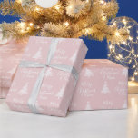 Personlig  Rosan God jul Presentpapper<br><div class="desc">Personlig Rosa God jul Vitel Julgran Wrapping Papper</div>