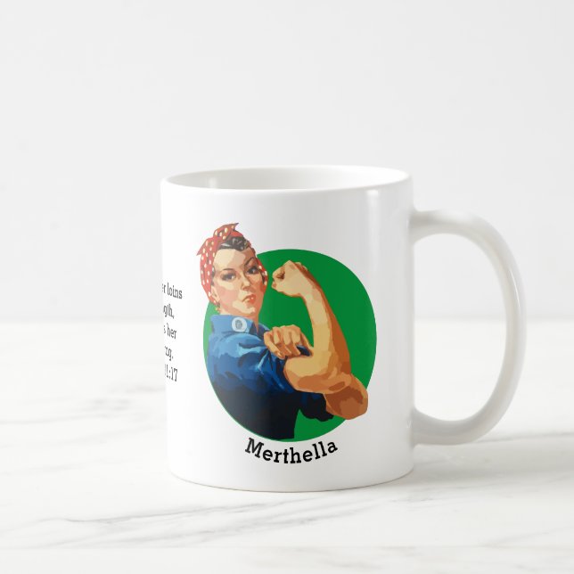 Personlig ROSIE RIVETER Christian Kaffemugg (Höger)