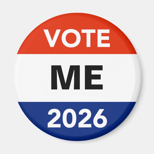 Personlig röst 2026 Mid-term valkampanj Magnet (Framsidan)