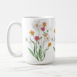 Personlig Rostfri Vildblomma Kaffemugg