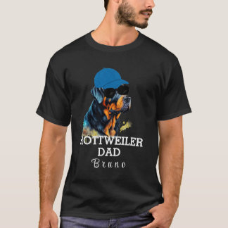 Personlig Rottweiler hund pappa far T Shirt