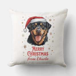 Personlig Rottweiler Hund Santa God jul Kudde