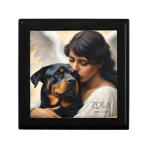 Personlig Rottweiler Memorial Keepsaké