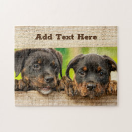 Personlig Rottweiler Puppy Hund Pussel