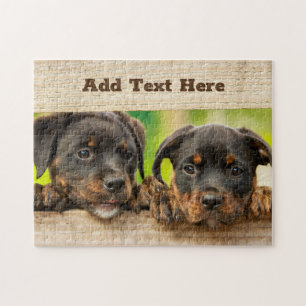 Personlig Rottweiler Puppy Hund Pussel