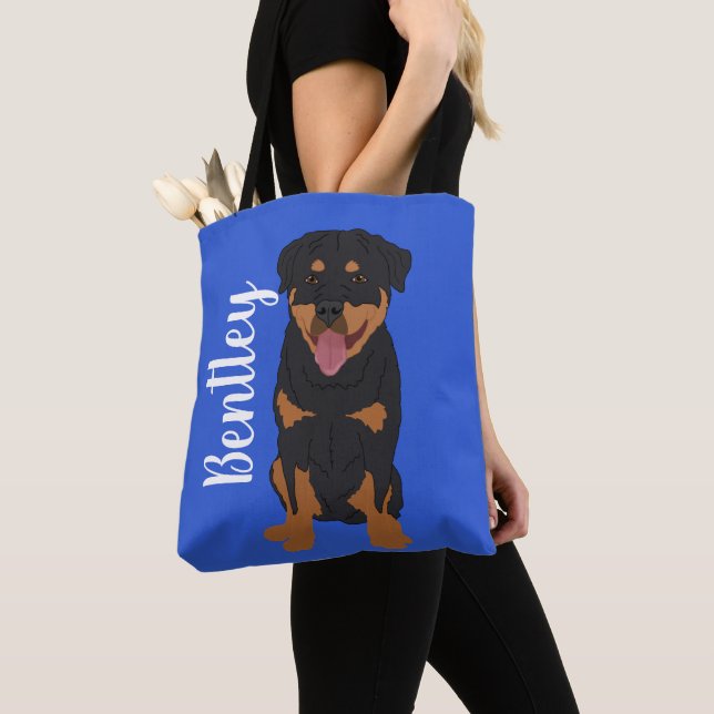 Personlig Rottweiler Tygkasse (Närbild)