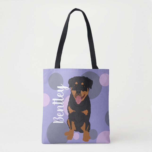 Personlig Rottweiler Tygkasse (Framsida)