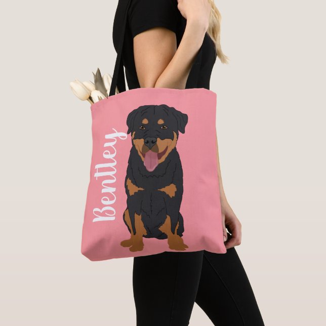Personlig Rottweiler Tygkasse (Närbild)