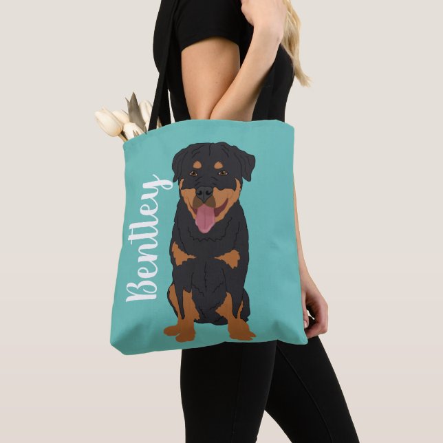 Personlig Rottweiler Tygkasse (Närbild)