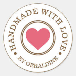 Personlig Round Stickers Runt Klistermärke