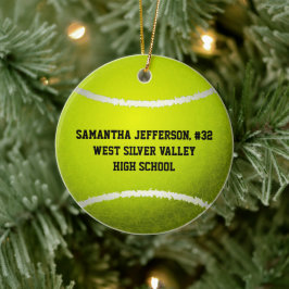 Personlig Round Tennis Boll Sports Ornament