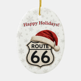 Personlig Route 66 Familje jultradition Julgransprydnad Keramik
