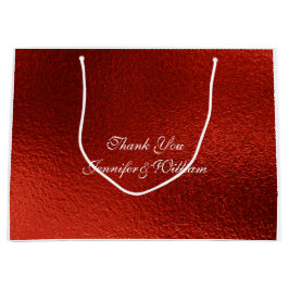 Personlig Royal Bröllop Red Metallic Shiny