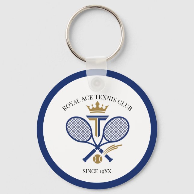 Personlig Royal tennis Klubb sedan årets biljetter Nyckelring (Framsida)
