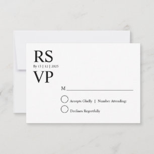 Personlig RSVP-kort Inbjudningar