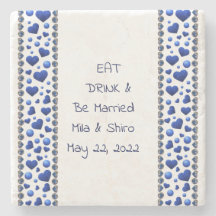 Personlig&rt, blått glitter-hjärta