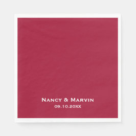 Personlig Ruby 40:e Bröllop-årsdagen Party Pappersservett