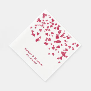 Personlig Ruby Confetti 40-årsdagen Party Pappersservett