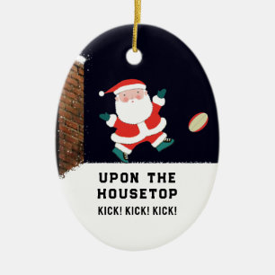 Personlig Rugby Collecsible Ceramic Ornament