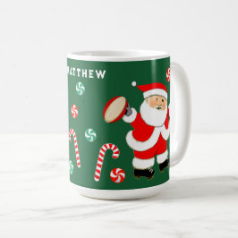 Personlig Rugby Helgdag Gift Two-Tone-kaffe Kaffemugg