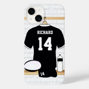 Personlig Rugby Jersey Black and White
