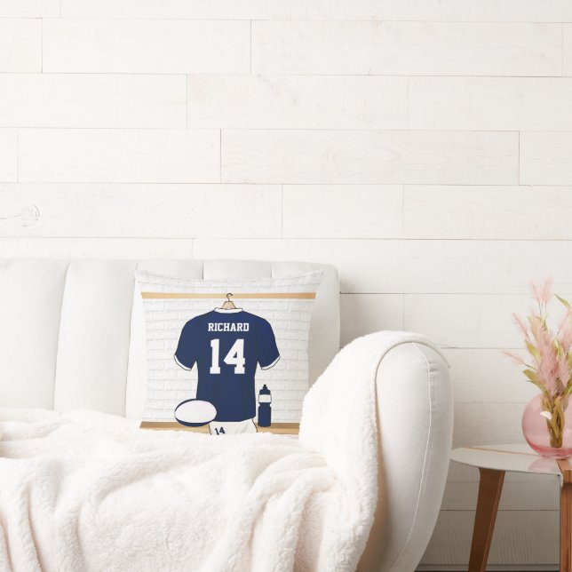 Personlig Rugby Jersey i skållrummet Kudde (Soffa)