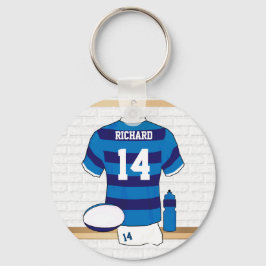 Personlig Rugby Jersey i skållrummet Nyckelring