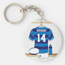 Personlig Rugby Jersey i skållrummet Nyckelring