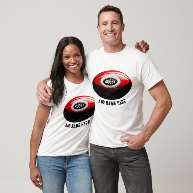 Personlig Rugby T-Shirt (Unisex)