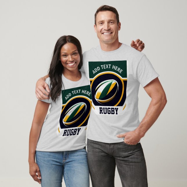 Personlig Rugby T-Shirt (Unisex)
