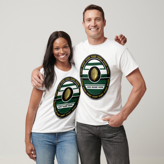 Personlig Rugby T-Shirt (Unisex)