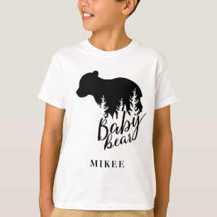 Personlig Rustic Baby Bear T Shirt