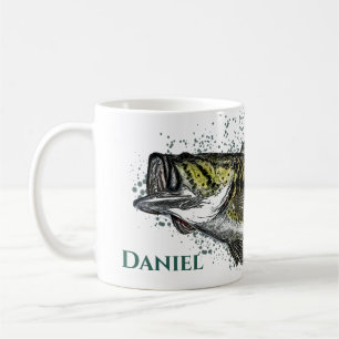 Personlig Rustic Bass Fish Kaffemugg